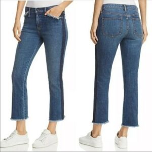 Tory Burch Harley Ankle Jeans with Dark Stripe Aize 28